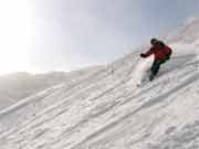 Skifahrer in den Alpen